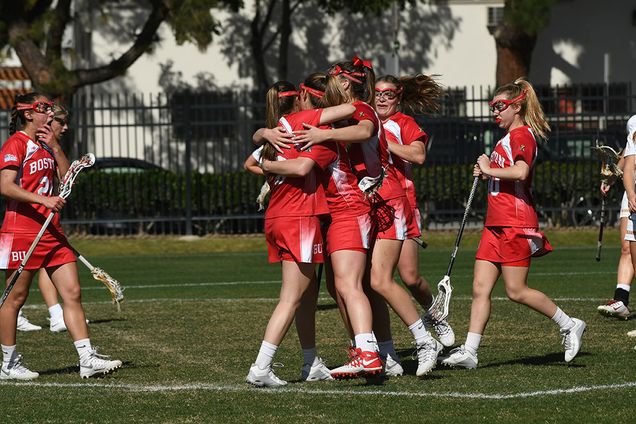 The BU women’s lacrosse team hosts Colgate tonight in its Patriot League home opener. The Terriers (3-5, 1-1 PL) are looking to get back on track after a road loss to Loyola Maryland on March 25.