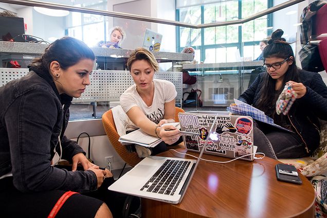 BU students in group study