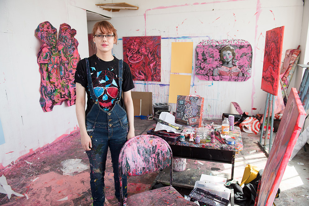 Painter Kayla Suverkrubbe (CFA’17) will support her new life as a working artist in New York with her award.