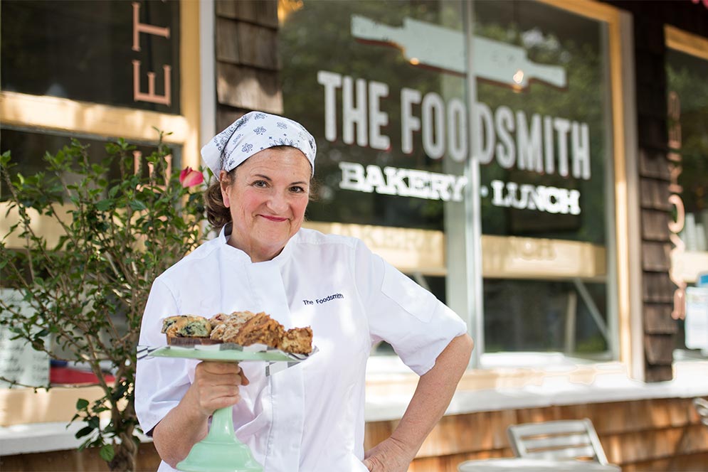 Laura Raposa at her bakery and cafe, The Foodsmith in Duxbury, MA