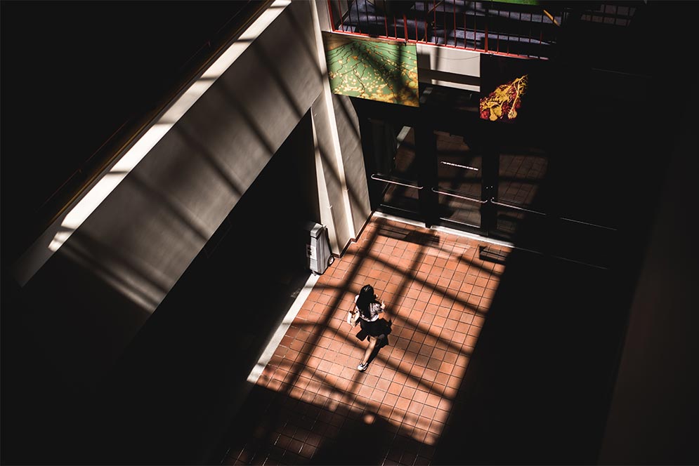 View in Metcalf Science Building