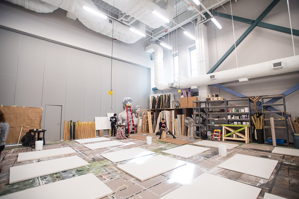 Peek inside the new state-of-the-art Boston University Production Center.