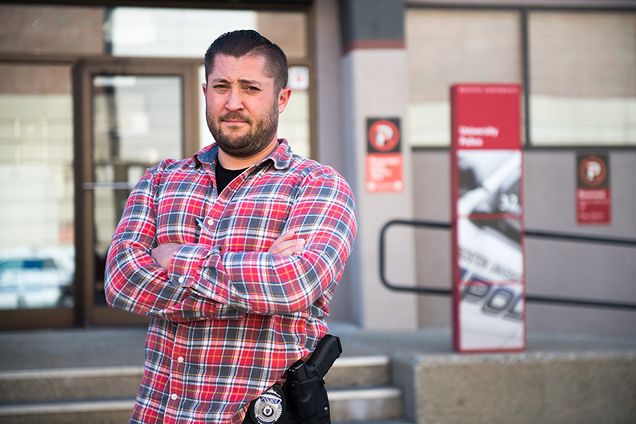 Officer Brandon Stone of Boston University Police Department tracked down a thief and recovered a 14,000 dollar flute