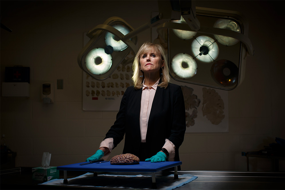 School of Medicine professor of neurology and pathology Ann McKee
