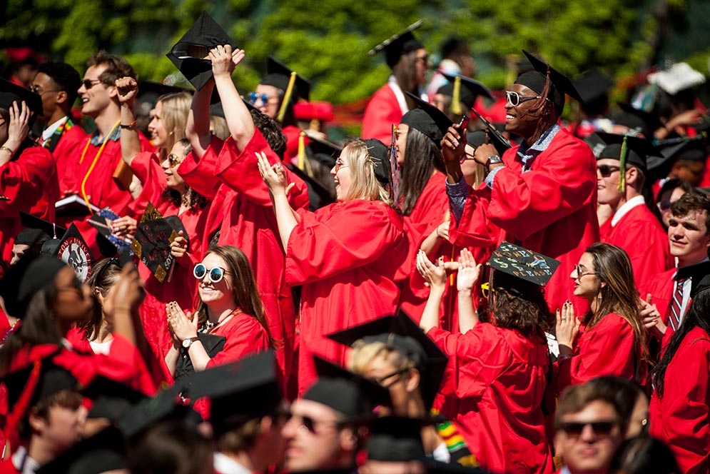 The jubilant and joyful Boston University Class of 2017
