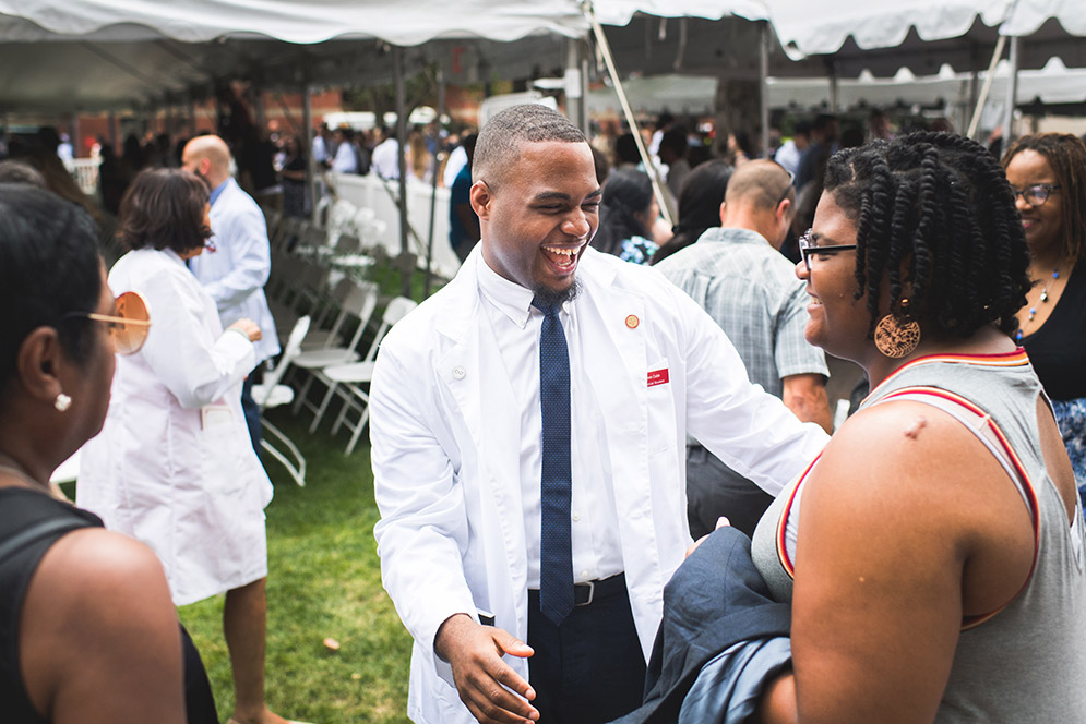 The White Coat Ceremony is a medical tradition where first-year students receive their white coats and recite the Hippocratic Oath.