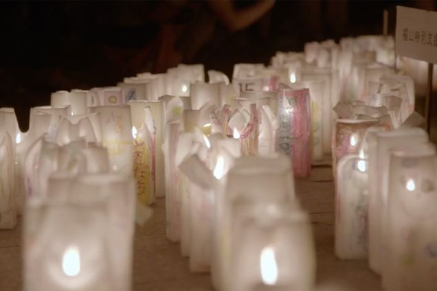 Still image from the documentary film Paper Lanterns directed by Max Esposito, about 12 Vietnam POWs.