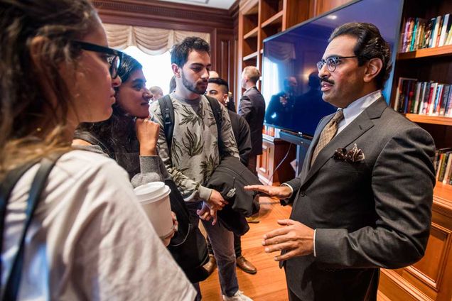 Bahrain’s Ambassador speaks to students