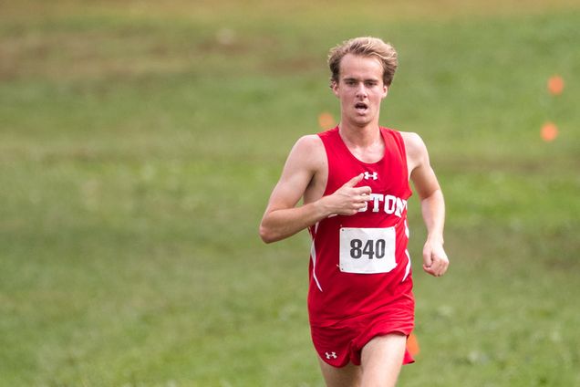 Alexander Seal runs in his track uniform