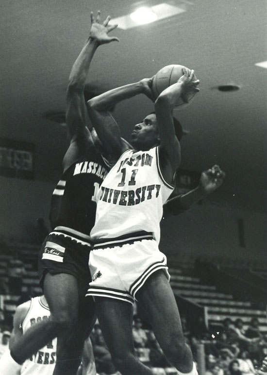 Drederick Irving takes a shoots the ball