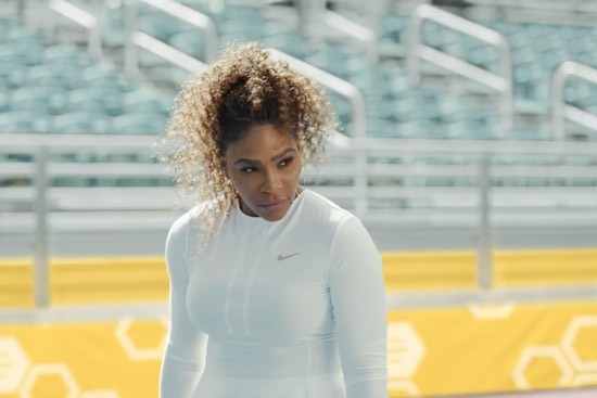 Serena Williams in a Bumble ad