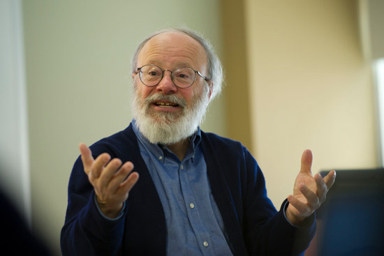 close up of George Annas teaching