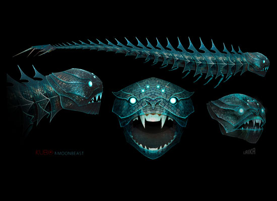 concept art for the moon beast