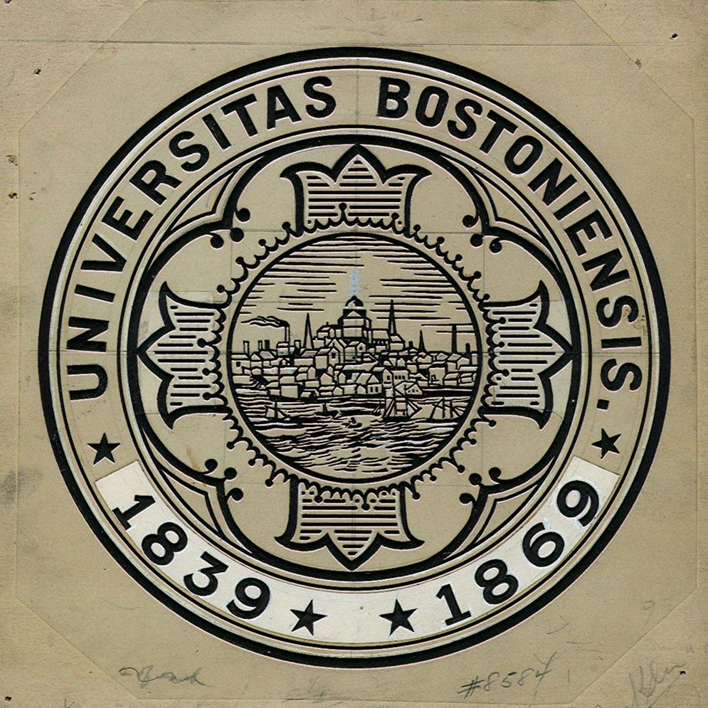 Prototype design of the new Boston University Seal, circa 1940s