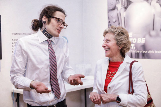 Max Bard standing next to Deborah Kahn