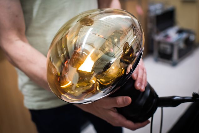 Grant holds a photosensor