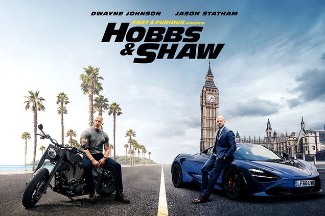 a movie poster from the Fast and the Furious Spin-Off Hobbs & Shaw