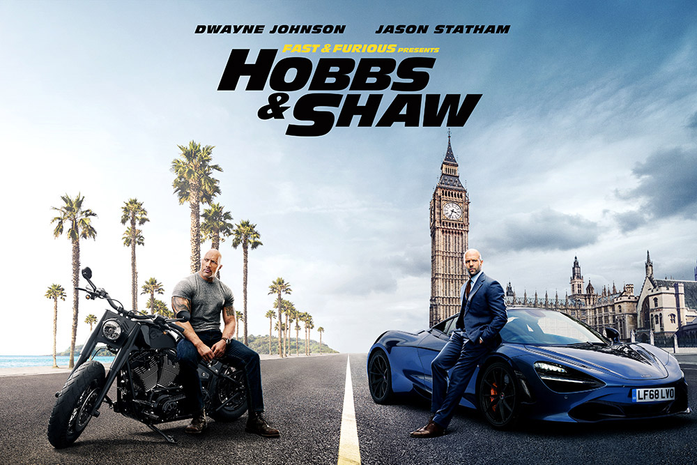 a movie poster from the Fast and the Furious Spin-Off Hobbs & Shaw