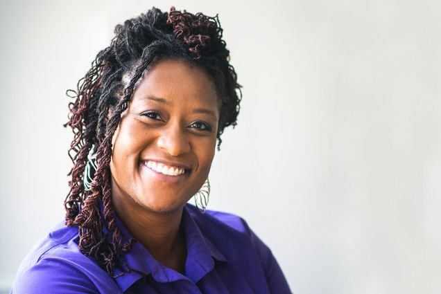 Portrait of Wynter Duncanson, biomedical engineer and assistant dean of outreach and diversity at Boston University