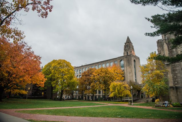 fall campus shot