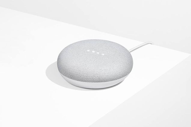 A Google Nest Mini product shot