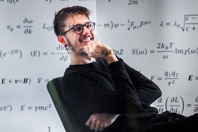 A photo of Salvatore Pace leaning back in a chair.