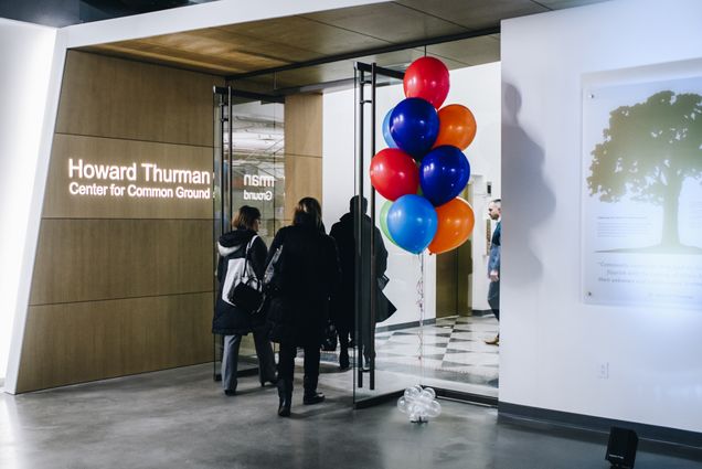 A photo of the grand opening of the new Howard Thurman Center