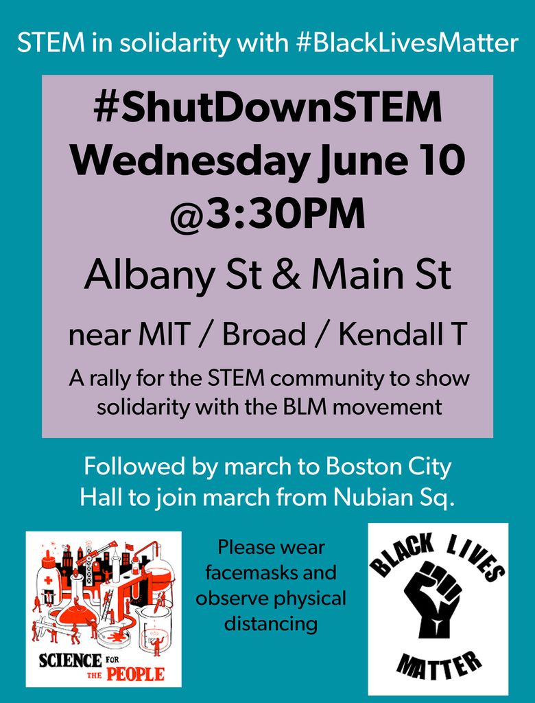 A poster for the #ShutDownSTEM March on June 10