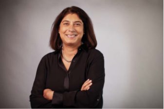 A portrait of smiling Vertex Pharmaceuticals CEO and president Reshma Kewalramani (CAS’98, MED’98). Photo courtesy of Anthem Multimedia/Vertex Pharmaceuticals