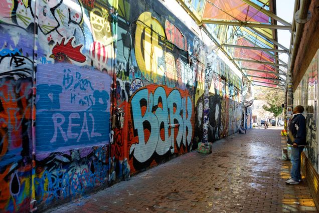 A photo of Graffiti Alley