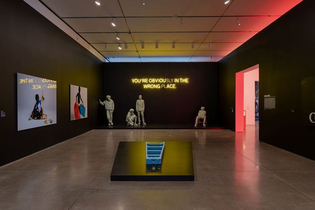 A photo of Virgil Abloh: “Figures of Speech,” on view at the Institute of Contemporary Art/Boston