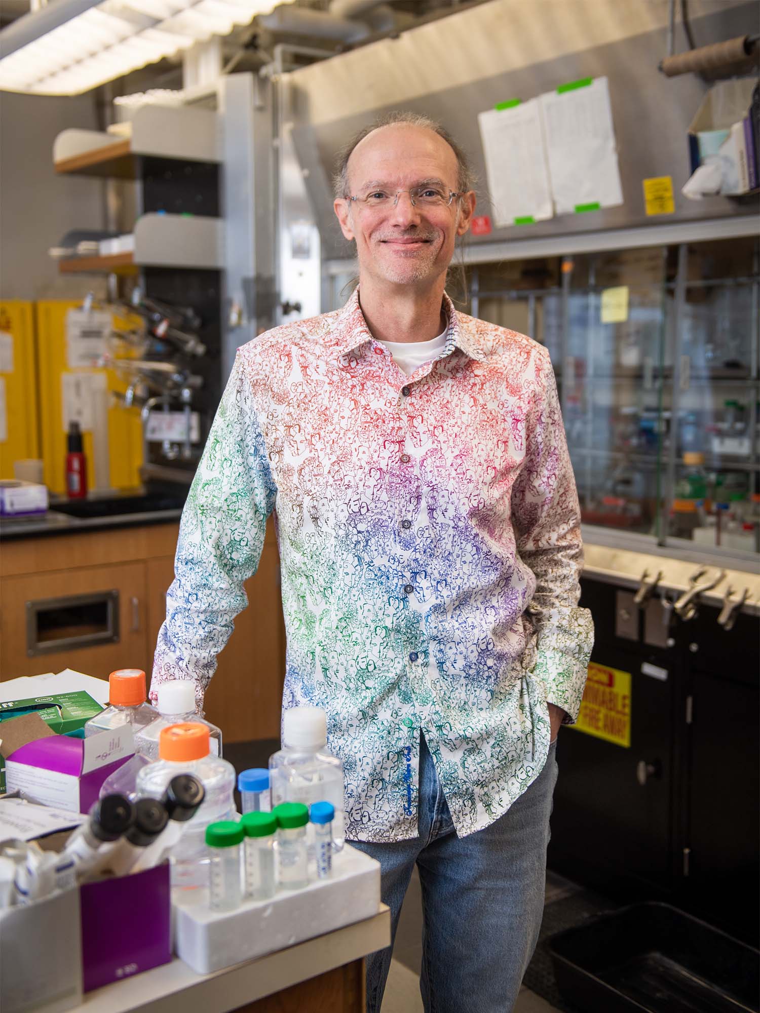 Boston, MA Mark Grinstaff, distinguished professor of translational research—as well as a professor of biomedical engineering, chemistry, materials science and engineering, and medicine—has been named a 2021 AAAS Honorary Fellow. Photo by Cydney Scott for Boston University Photography