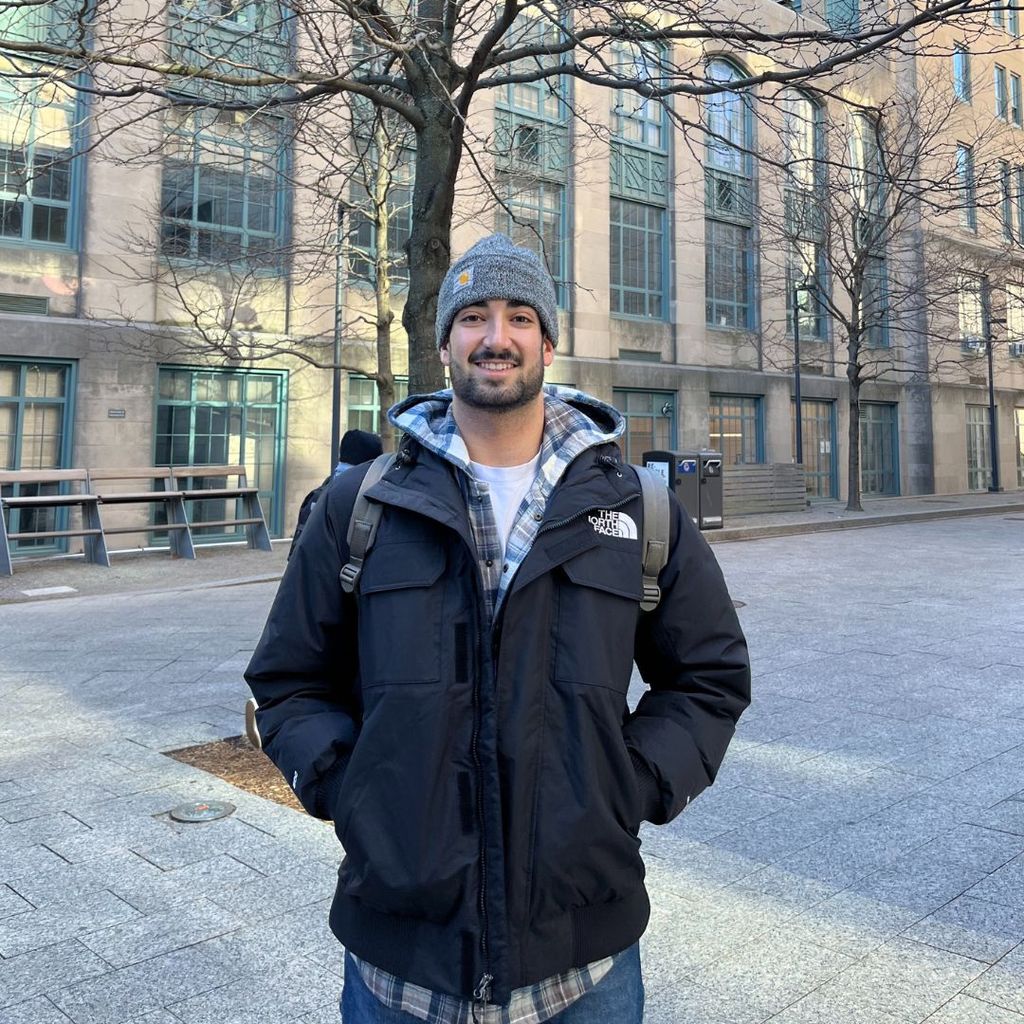 Photo of Tony Guskin outside of Boston University's College of Arts and Sciences