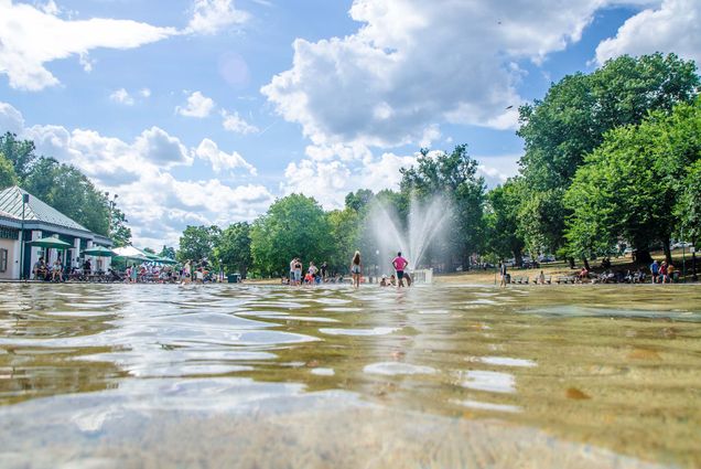 Photo: A picture of the "Frog Pond," a splash pool in Boston.
