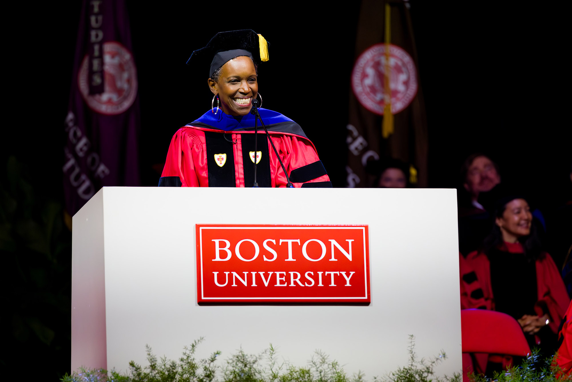 Photo: A photo of President Gilliam at BU's 2024 Matricualtion.
