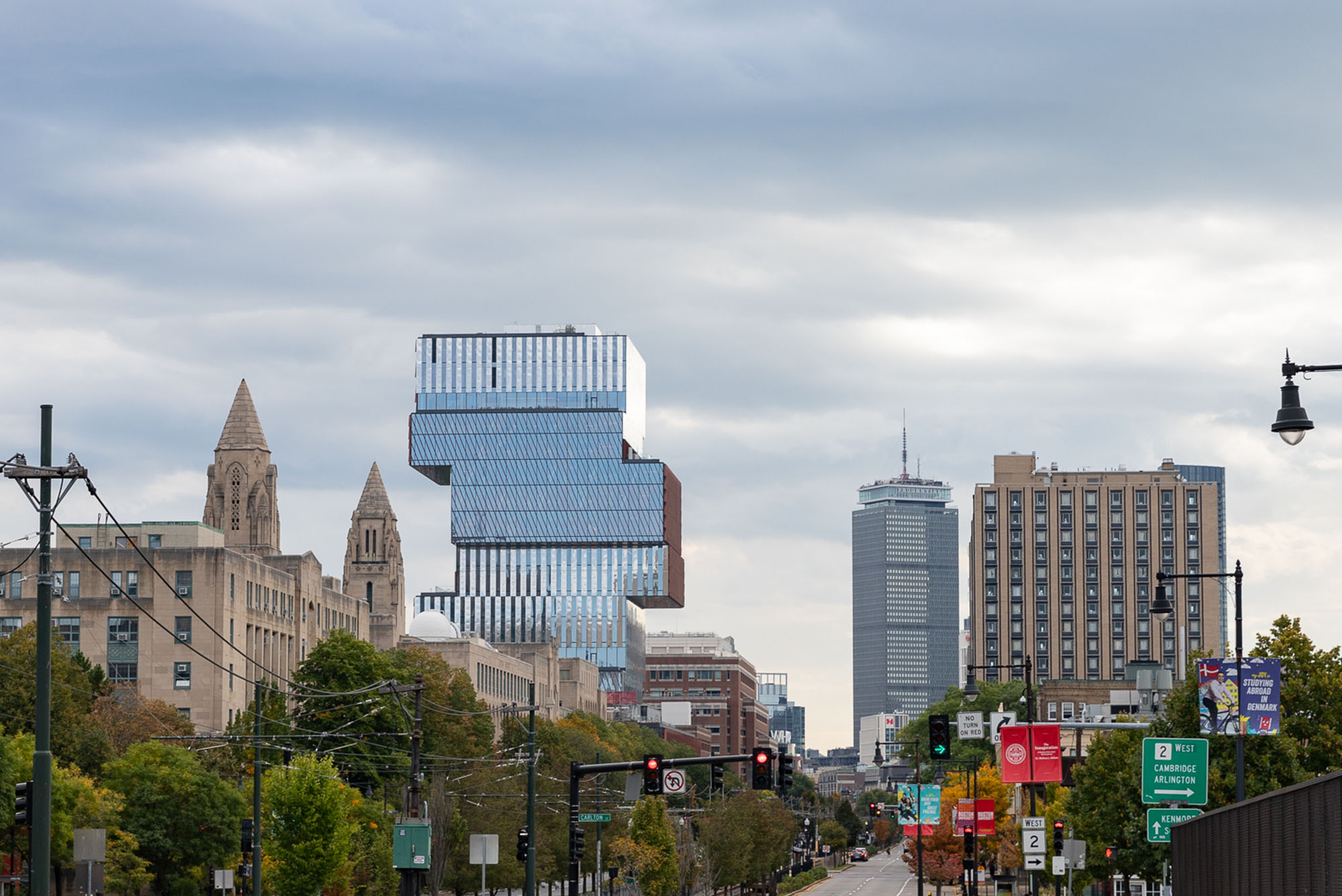 Photo: Boston Skyline on a sunny day facing east toward downtown and the Prudential tower