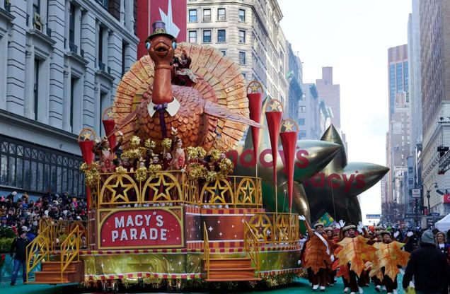 Macy's Day Parade float of a massive turkey. Photo by Jamarcus Mudkip.