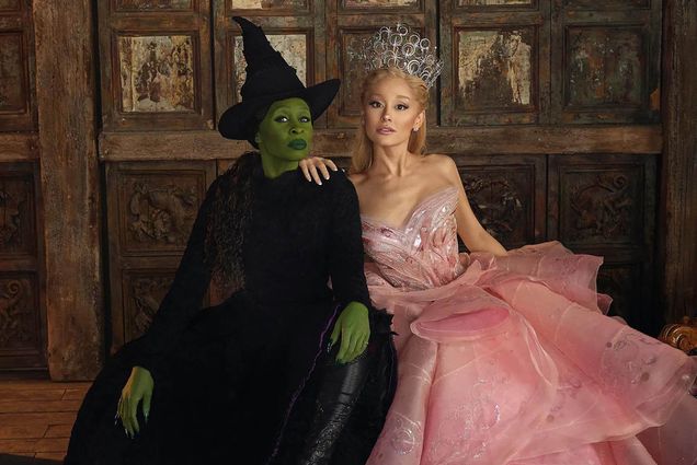 Photo: Cynthia Erivo and Ariana Grande as Elphaba and Glinda for Universal's Wicked.