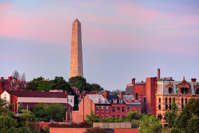 Photo: Bunker hill monument in Charlestown, Massachusetts