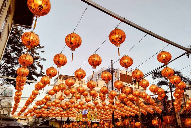 Photo: Hundreds of paper lanterns on display for Lunar New Year