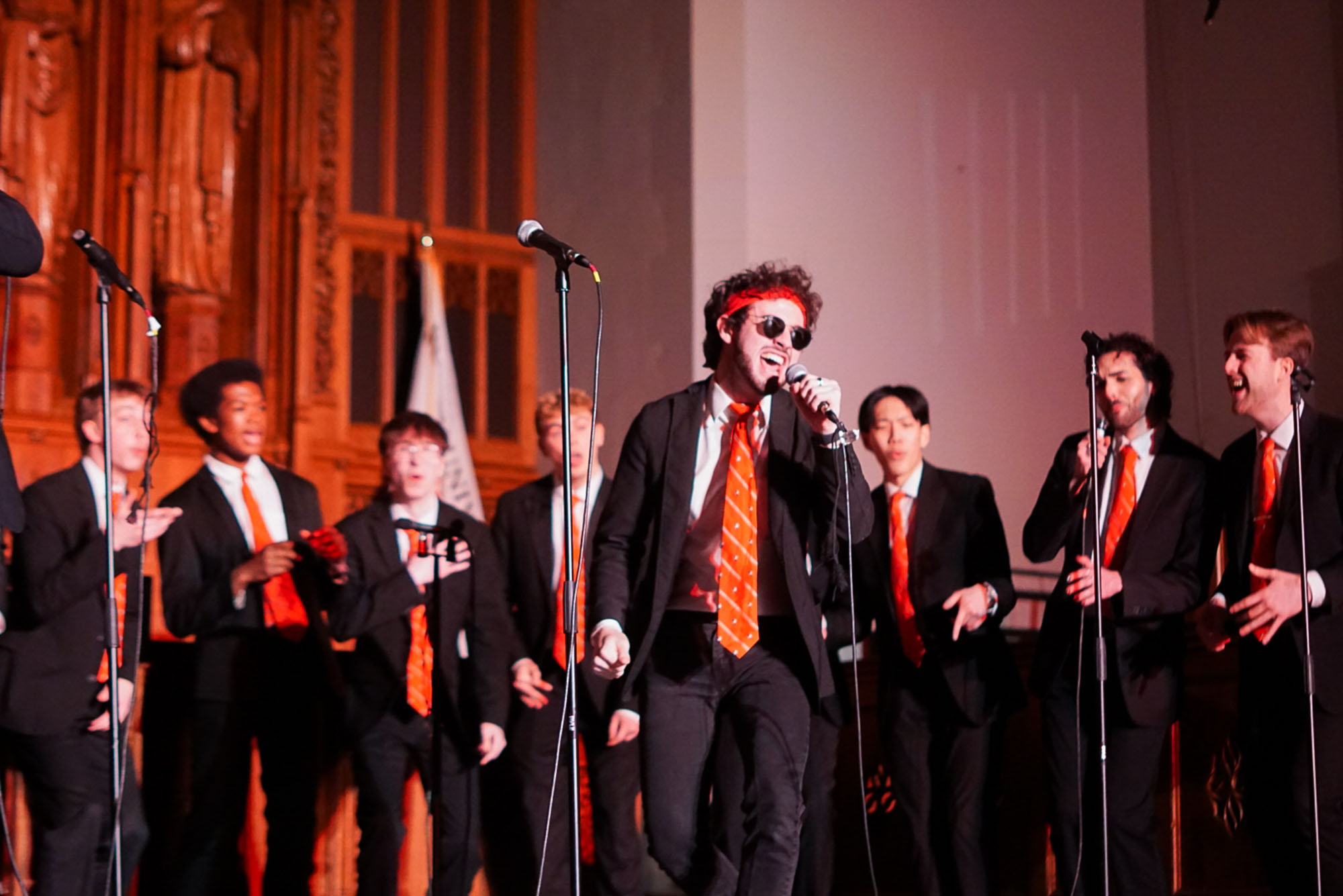 Photo: A group of men performing a cappella
