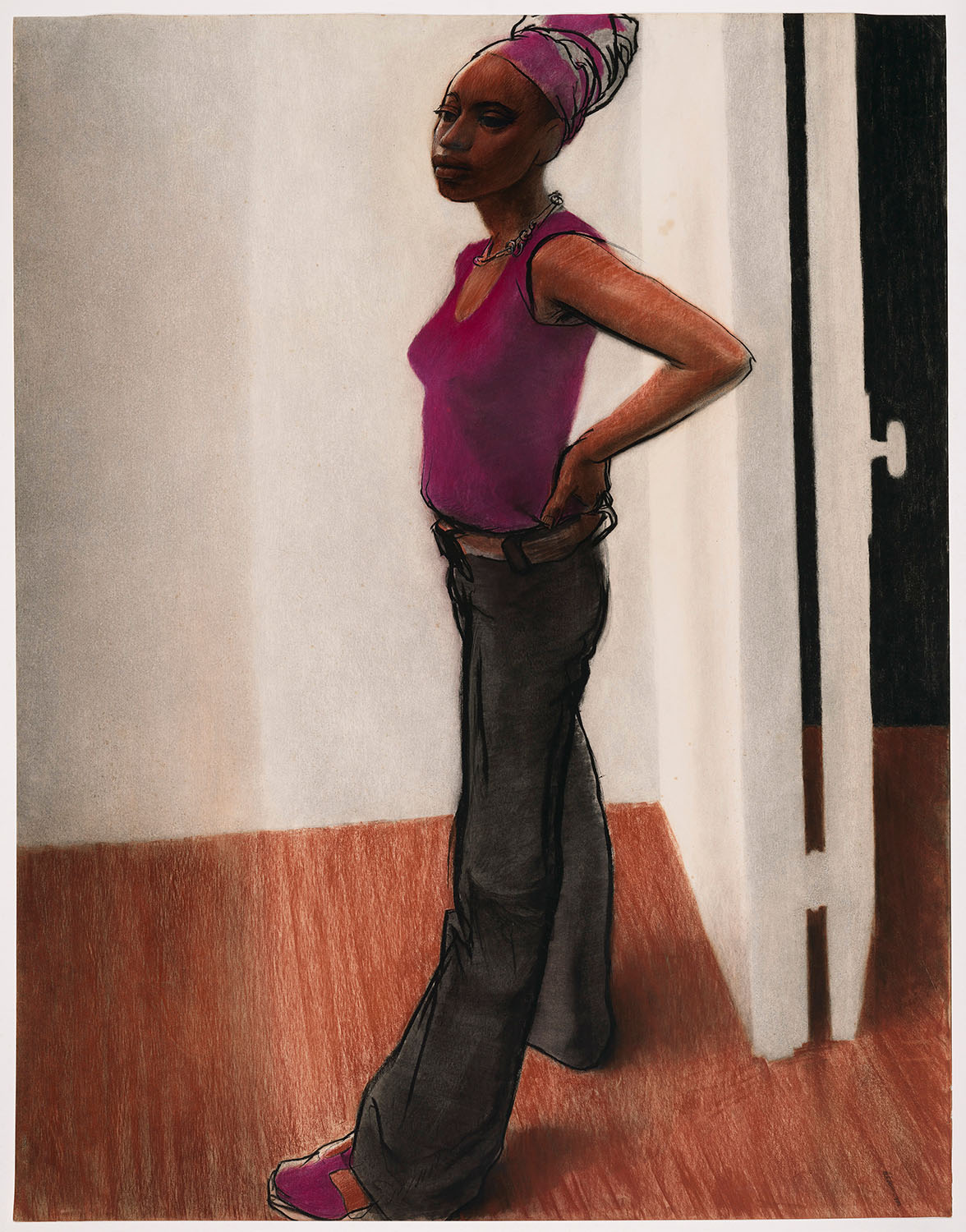 Roz, 1972 John Wilson (American, 1922–2015) Pastel on paper * The Heritage Fund for a Diverse Collection and Lee M. Friedman Fund * Photograph © Museum of Fine Arts, Boston * © Estate of John Wilson