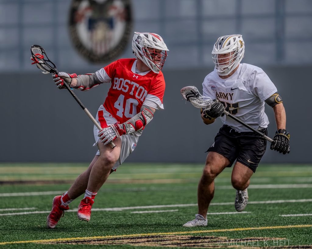 Boston University student Tommy Garofalo (CAS'26) playing across for BU.