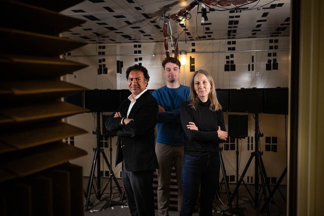 Photo: Three individuals pose for a portrait shot with their arms crossed in a power pose.