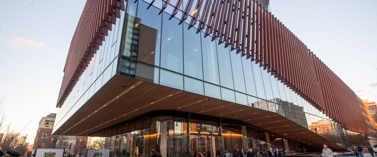 Street level view of Computing and Data Science Building