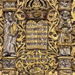detail image of a Torah shield from the MFA collection