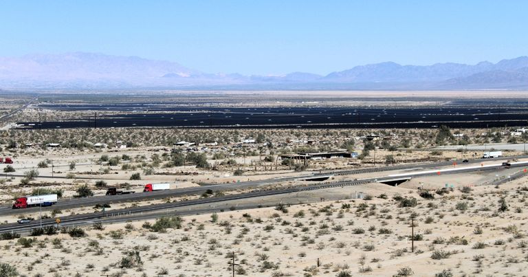 Desert Center solar enclosure.
