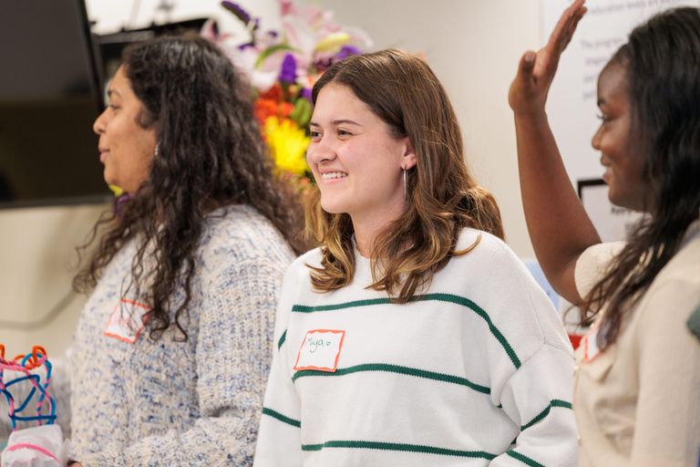 FYIF members smiling at orientation