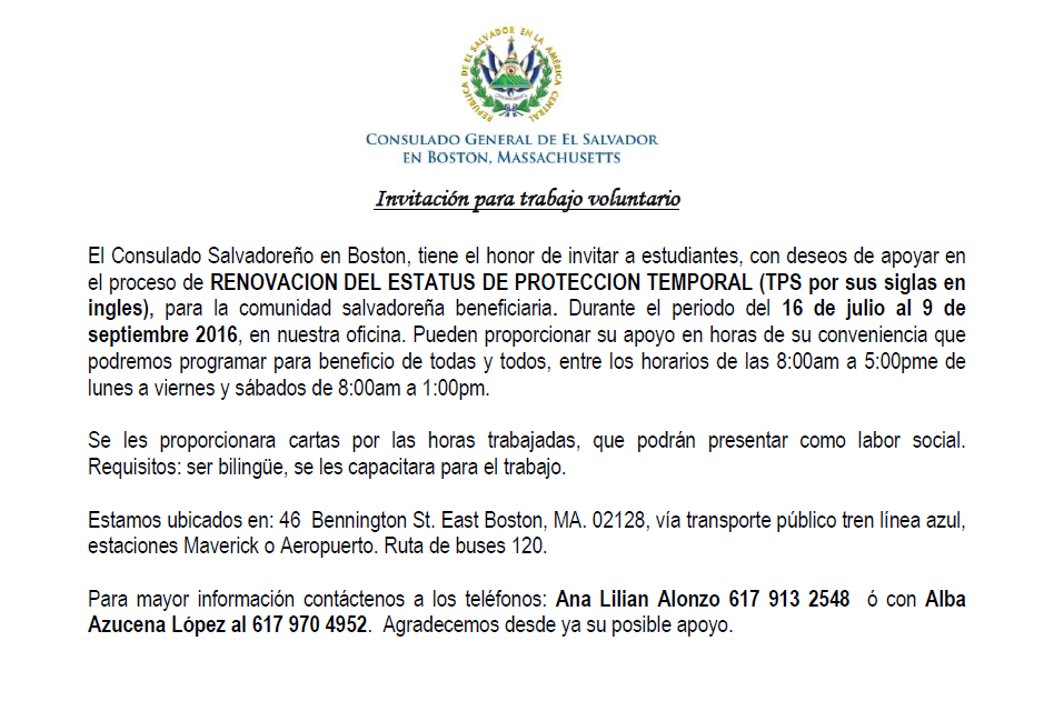 Invitación Voluntariado