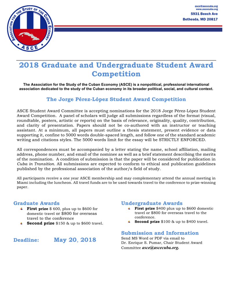ASCE Prize 018-1